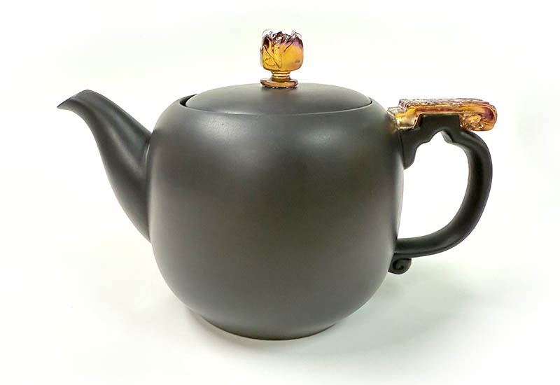 大夾碳黑陶壺組